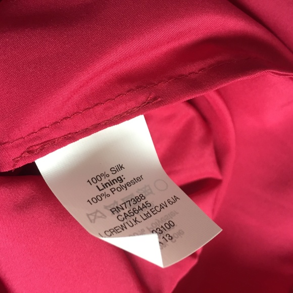 J. Crew Heidi Red Chiffon 100% Silk Dress - Picture 5 of 5